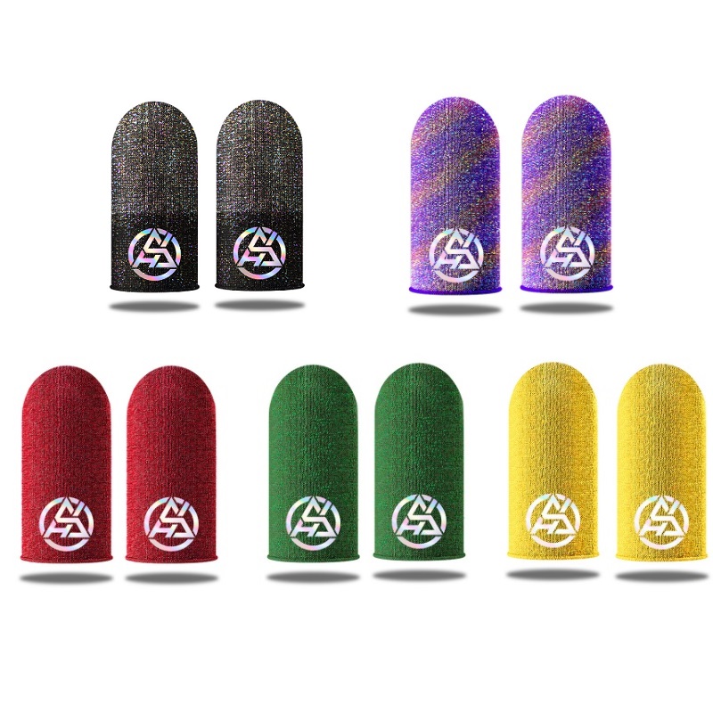 Esports Gaming Sleeve - 5 Pairs Game Finger Sleeve Silver