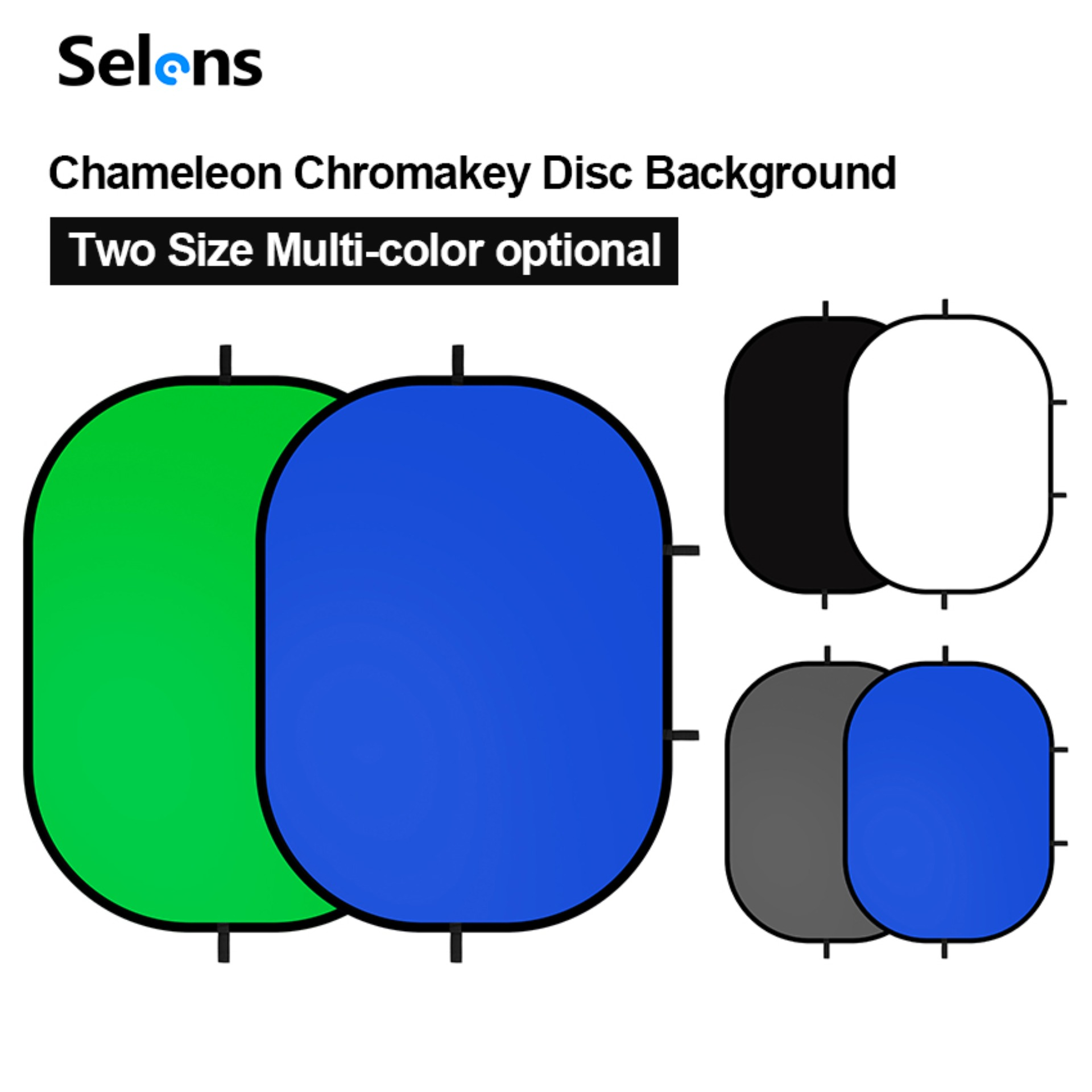 Green Screen Collapsible - Photography Background Panel Portable Chromakey Green