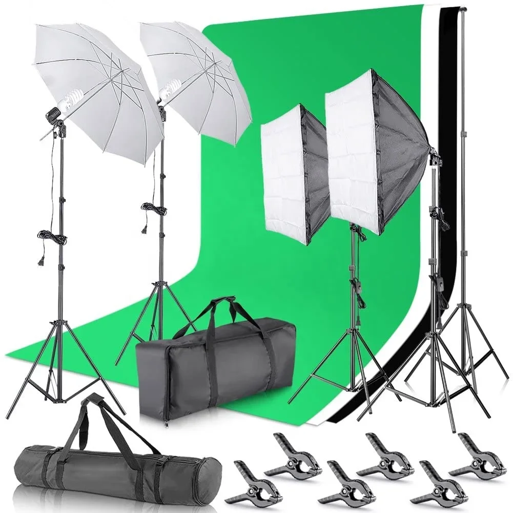 Green Screen Collapsible - Photography Photo Studio Accessories Softbox Lighting