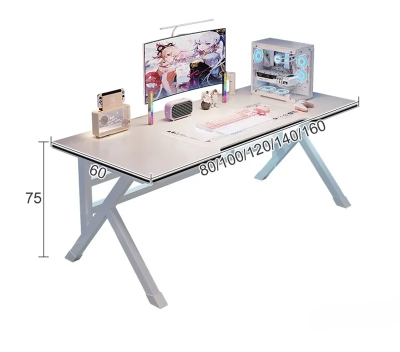 White Wooden Computer Desks De - Esports Gaming School recensione e prezzo