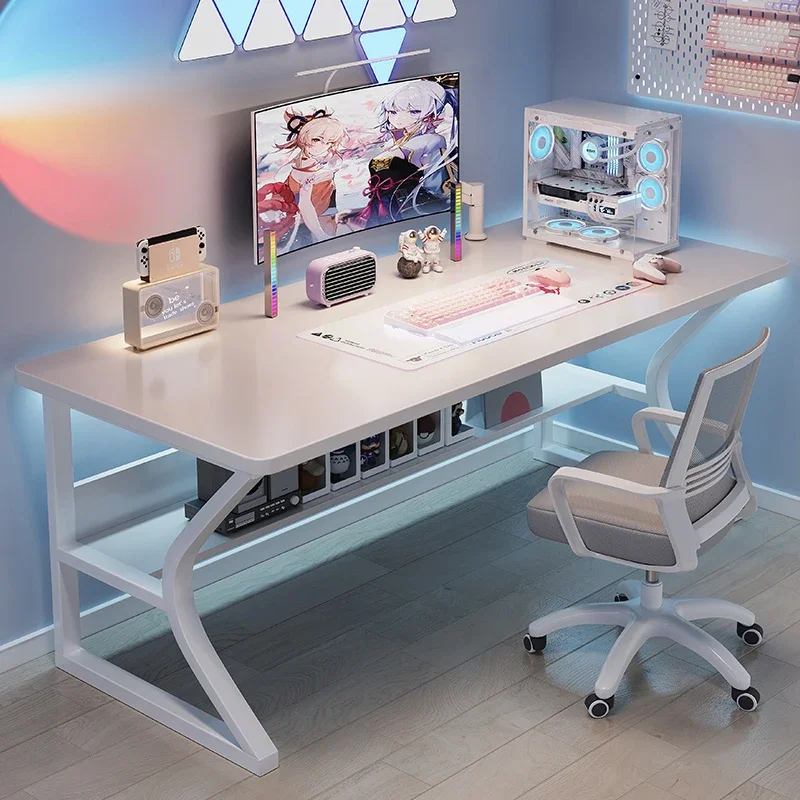 White Wooden Computer Desks De - Esports Gaming School recensione e prezzo