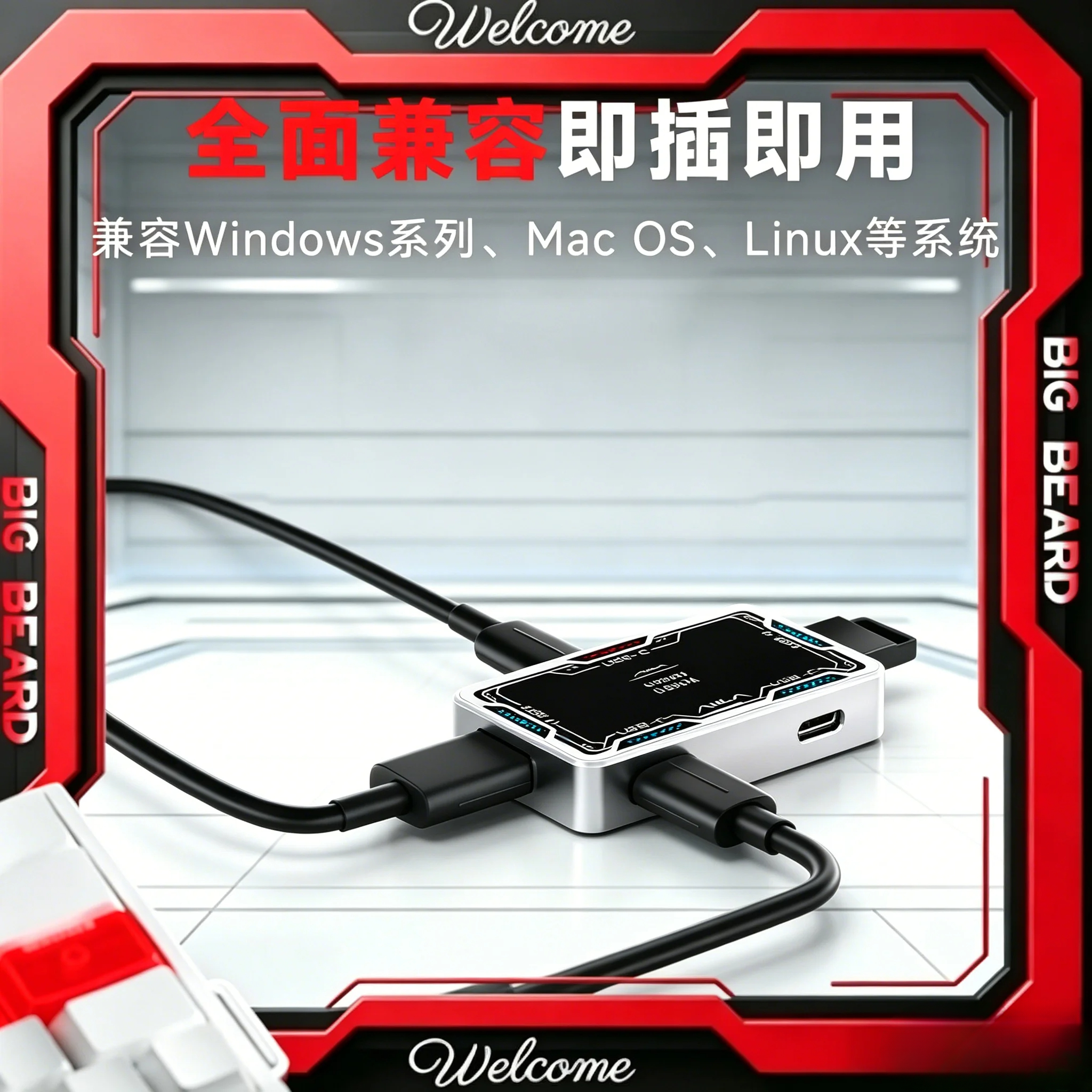 AULA USB Hub 8K Desktop Dockin - Esports Gaming Station recensione e prezzo