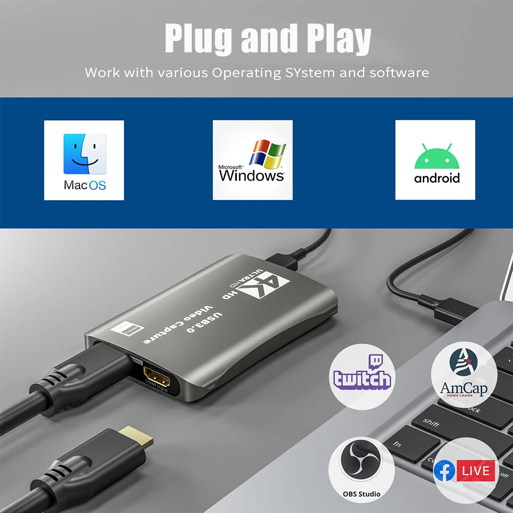 4K HDMI-Compatible Video Captu - Capture Card 4K Hdmi recensione e prezzo