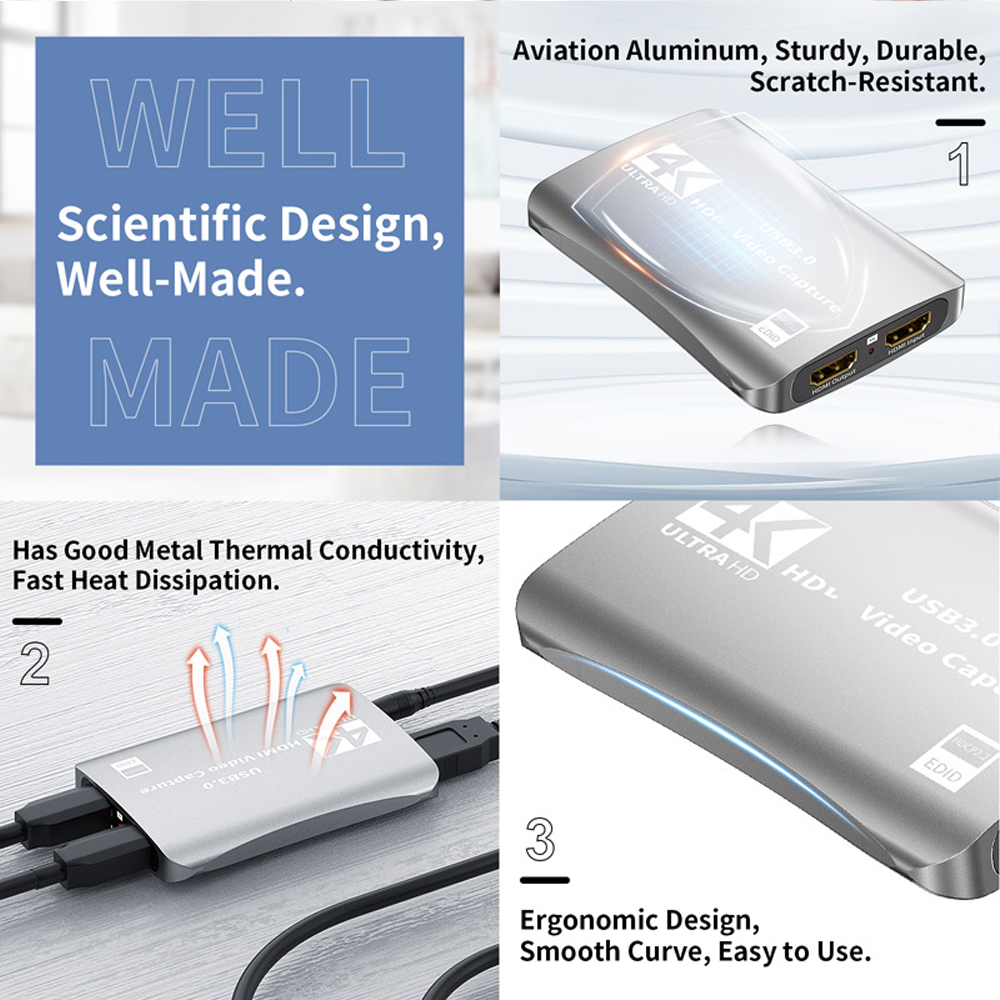 4K HDMI-Compatible Video Captu - Capture Card 4K Hdmi recensione e prezzo