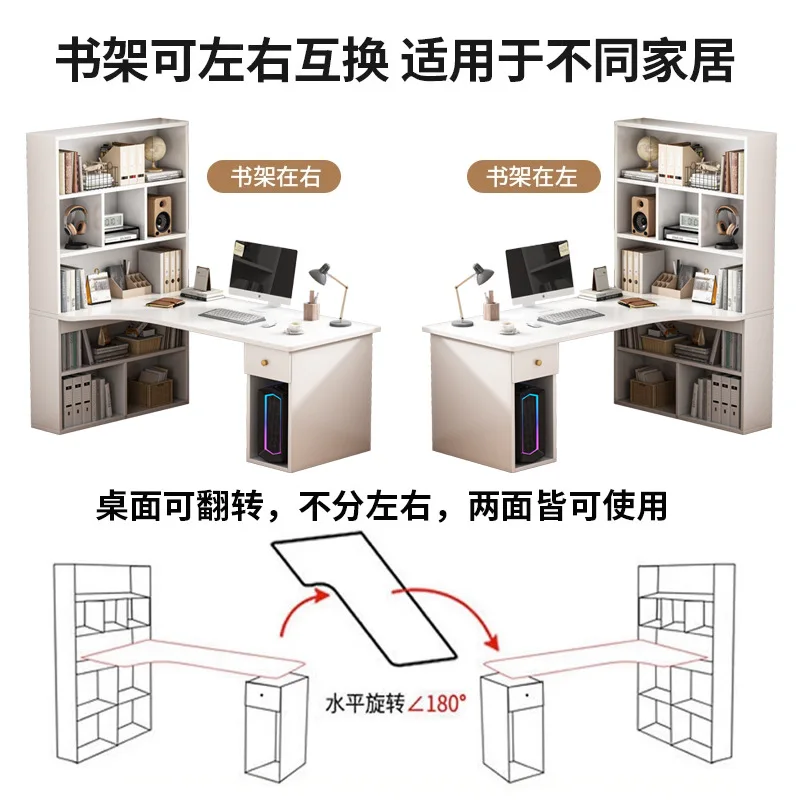 Modern Computer Desk Bookshelf - Esports Gaming School recensione e prezzo